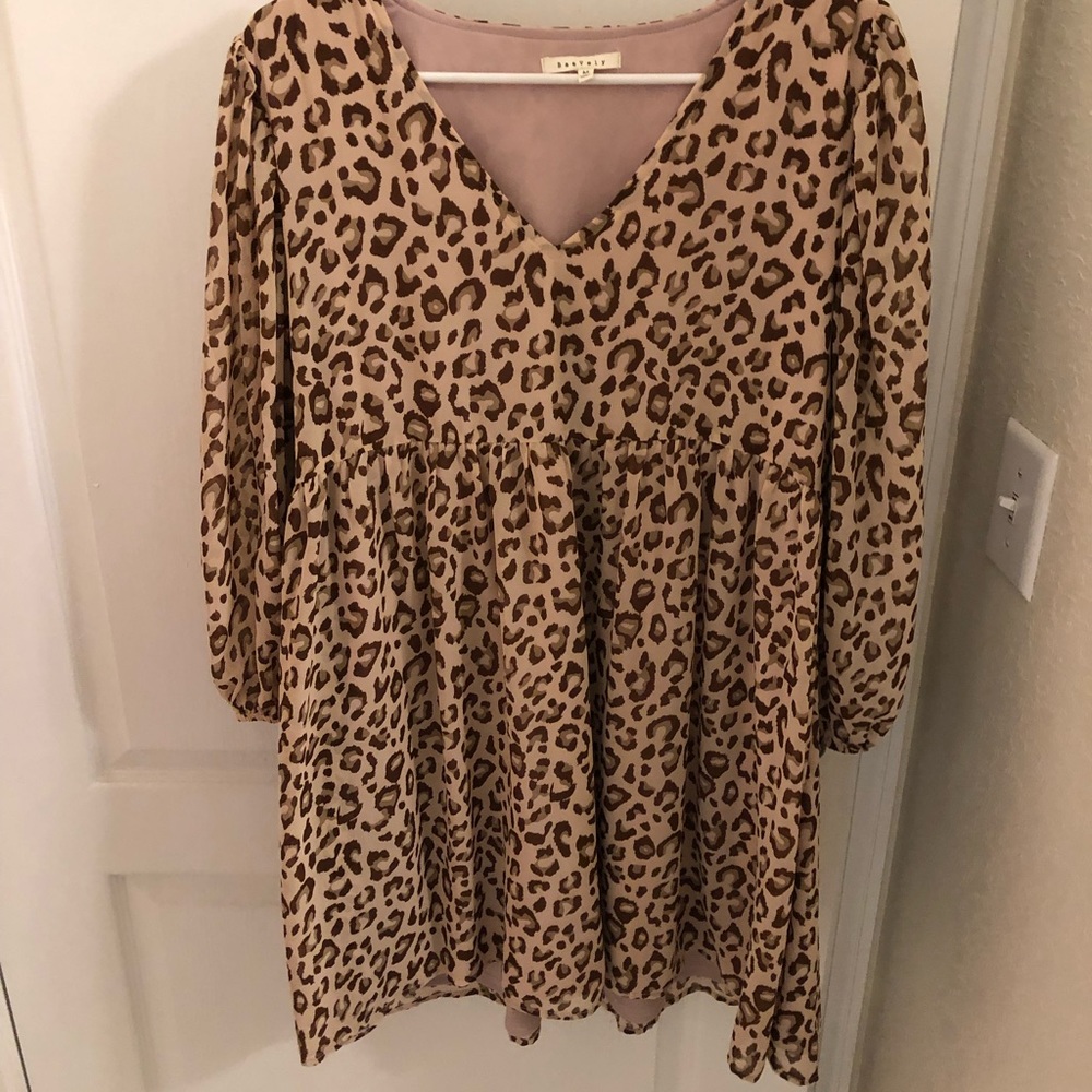 Cheetah shift dress